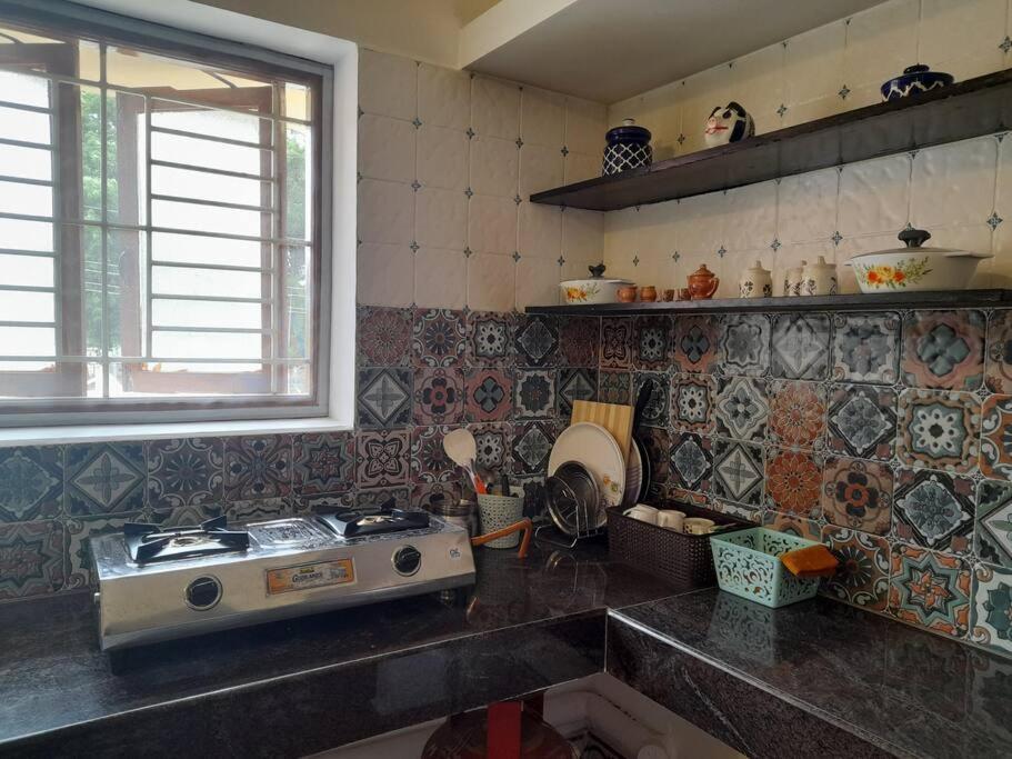 A Chettinad Villa In Coimbatore On The Way To Adiyogi And Nearer To Maruthamalai Esterno foto